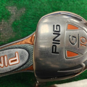 Ping G10 9 Degree Driver Stiff Flex TFC 129 Left Handed w Headcover