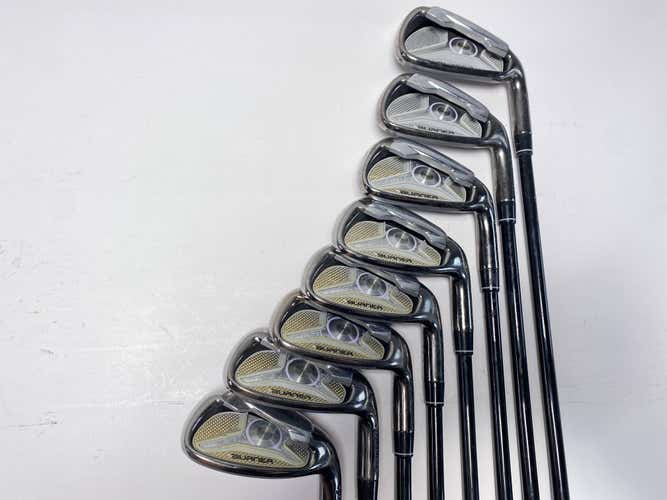 TaylorMade Burner 2009 Iron Set 5-PW+GW+SW REAX SuperFast Ladies RH