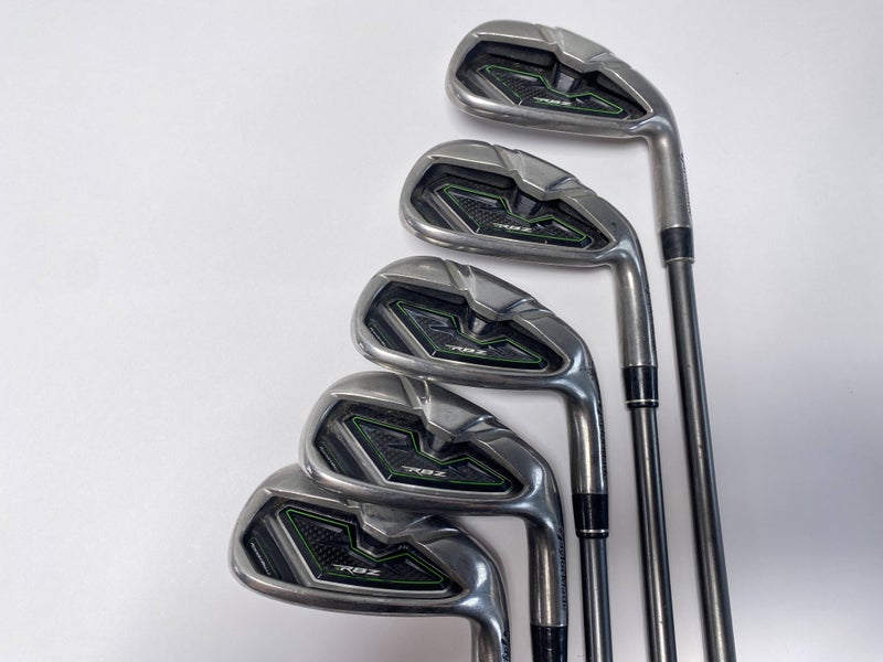 TaylorMade RocketBallz Iron Set 6-PW 65g Regular Graphite Mens RH +1''