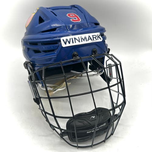 Bauer Re-Akt 155 - Team USA National Development Team Program Used Medium Pro Stock Helmet (Blue)