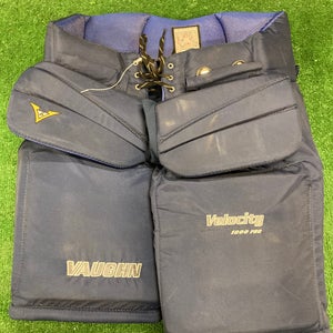 Blue Senior Large Vaughn Velocity V6 1000 Hockey Goalie Pants (Used)