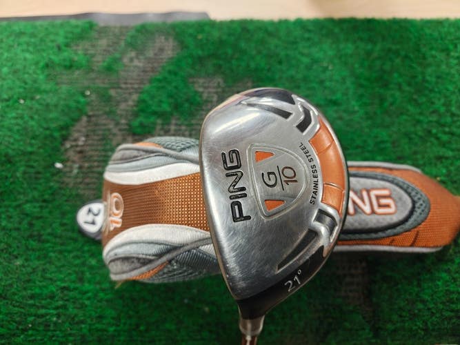 Ping G10 4 Hybrid 4H 21 Degree Stiff Flex TFC 129 Left Handed w Headcover