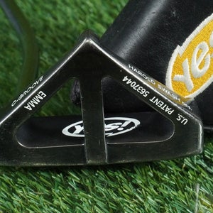 YES! EMMA C-GROOVE MALLET PUTTER 32 STEEL SHAFT RH WITH HEADCOVER ~ L@@K!!