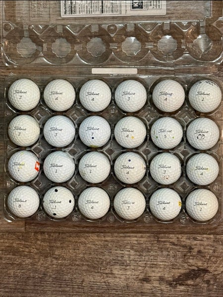 24 Titleist Pro V1 Golf Balls - 4A Good Condition