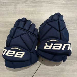 Florida Panthers Bauer Vapor 1X Pro Gloves 14" Pro Stock (Used)