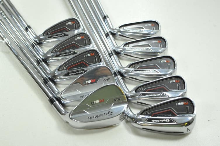 TaylorMade RSi 1 3-PW,AW,SW Iron Set Stiff Flex Right 90g Reax Steel # 199839
