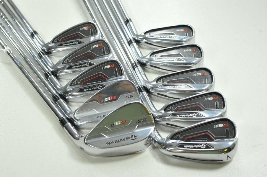 TaylorMade RSi 1 3-PW,AW,SW Iron Set Stiff Flex Right 90g Reax Steel # 199839