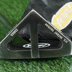 YES! EMMA C-GROOVE MALLET PUTTER 32 STEEL SHAFT RH WITH HEADCOVER ~ L@@K!!