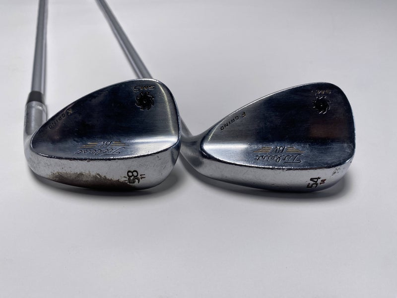 Titleist Vokey SM5 Tour Chrome Wedge Set 54* 14 58* 11 Wedge Steel Mens RH