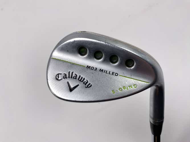 Callaway MD3 Milled Chrome S-Grind Wedge 58* 9 Project X 6.0 Stiff Steel Mens RH
