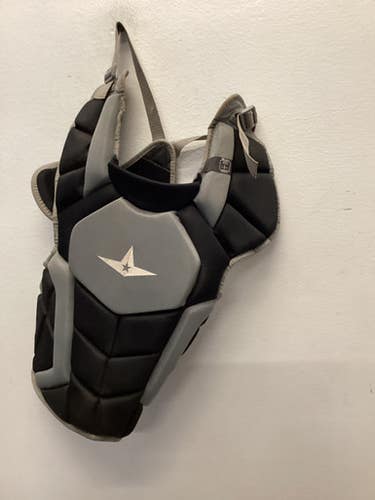 Used All-Star CPCCADV1216 Catchers Chest Protector Black And Grey Intermed 11443-S000196333