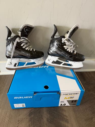 Bauer Supreme M50 Pro Hockey Skates Extra Wide Width Size 3 (Used)