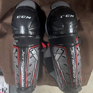 Senior CCM JetSpeed FT370 14" Shin Pads (Used)
