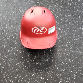 Used Rawlings MACH-SR-REVA Batting Helmet No Mask Red SM 11849-S000030104