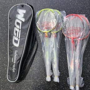 Used WOED 4PC Adult Badminton Racquet Orange Unknown 11849-S000030092