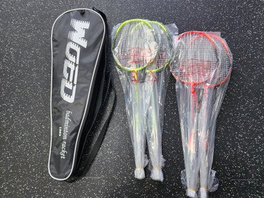 Used WOED 4PC Adult Badminton Racquet Orange Unknown 11849-S000030092