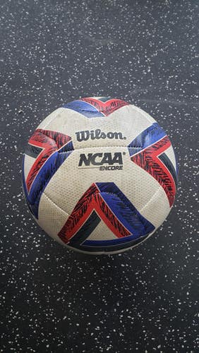 Used Wilson NCAA ENCORE All Size Soccer Ball White 5 11849-S000030089
