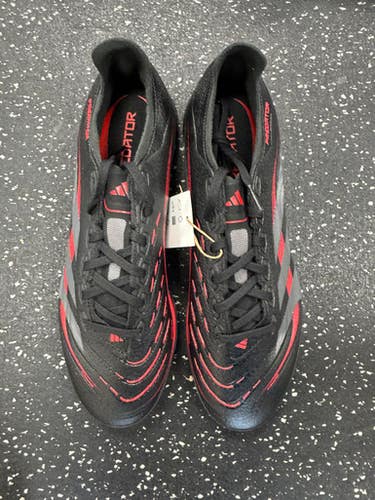 Used Adidas Soccer Indoor Shoes Black Senior 8.5 11849-S000030137
