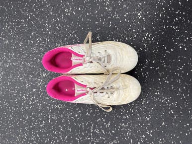 Used Lotto Soccer Cleats Pink And White Youth 13.0 11849-S000030126