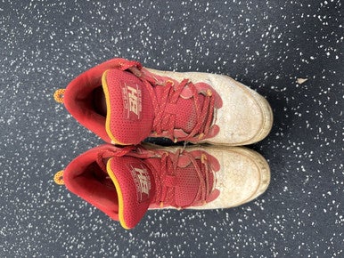 Used Under Armour OUT OF HERE BH BB/SB Cleats Red And White Junior 05.5 11849-S000030130