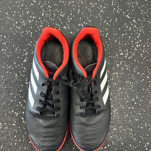 Used Adidas Soccer Indoor Shoes Black And Red Junior 04.5 11849-S000030119