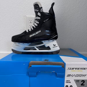 2024 Bauer Supreme Shadow Hockey Skates Regular Width 8 Used for 7 coaching sessions