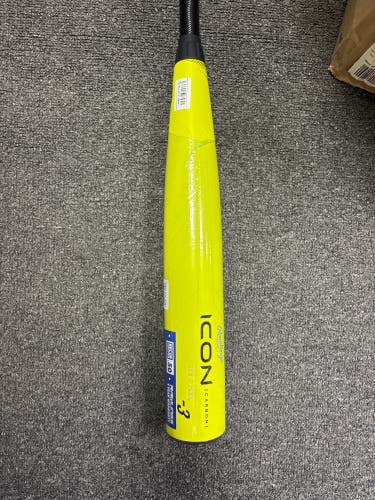 Rawlings Glowstick Icon BBCOR Certified Bat (-3) 30 oz 33" (New)
