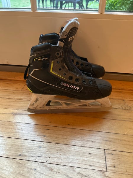 Bauer Elite Hockey Goalie Skates Wide Width  Size 4 (Used)