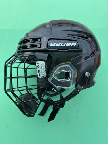 Black Medium Bauer Re-Akt 75 Helmet (Used)