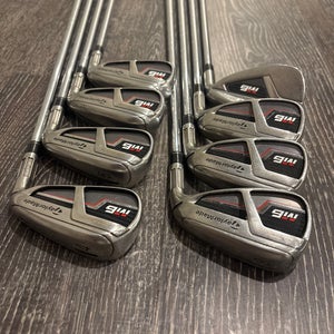 Men's TaylorMade M6 Right Handed Iron Set Stiff Flex (8 Clubs) #4 - #9, PW, GW Steel Shaft (Used)