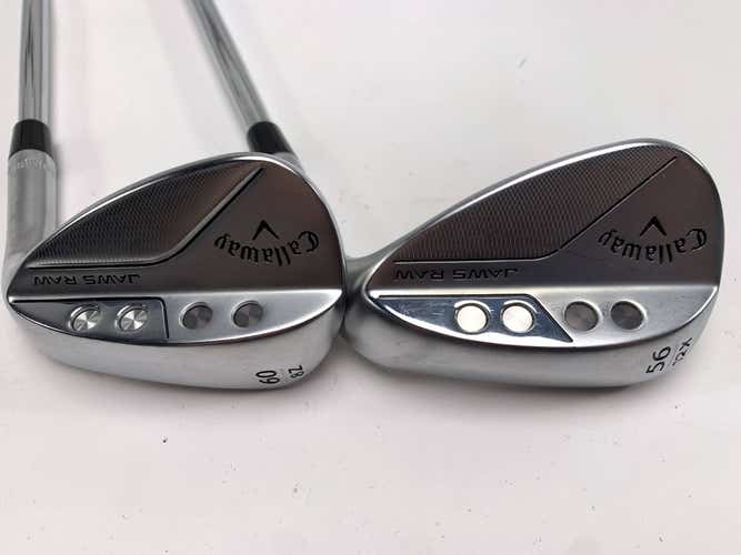 Callaway Jaws Raw Chrome Wedge Set 56* 12 | 60* 8 True Temper DG Mens RH