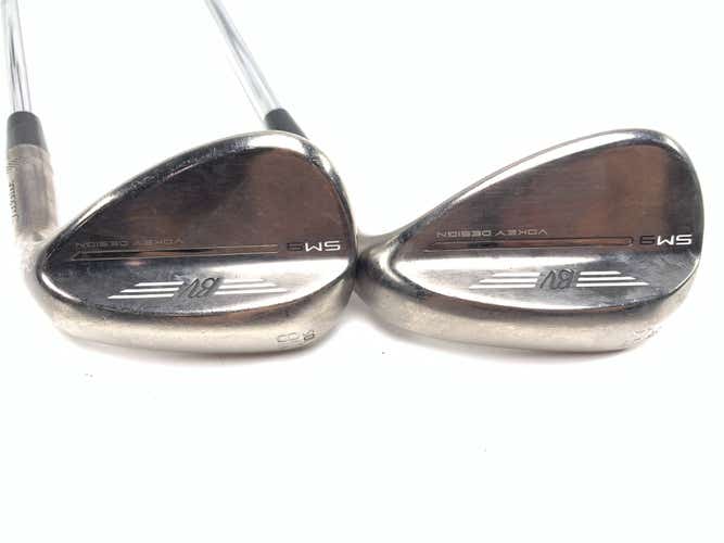 Titleist Vokey SM9 Brushed Steel Wedge Set 54* 10 | 58* 10 Wedge Steel RH