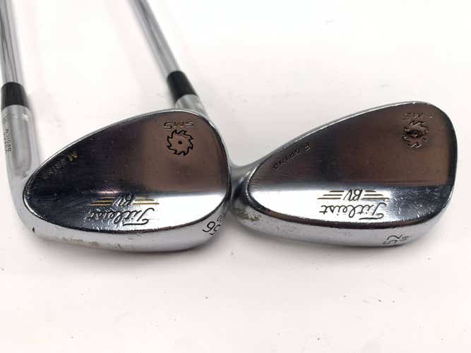Titleist Vokey SM5 Tour Chrome Wedge Set 52* 8 56* 10 Wedge Steel Mens RH
