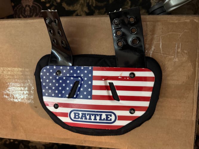Battle US Flag Football Back Plate, Youth
