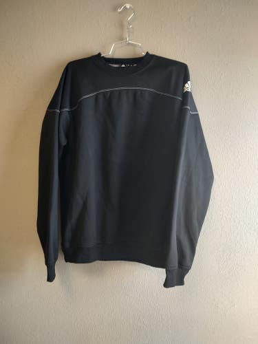 adidas mens fleece crew navy blue medium