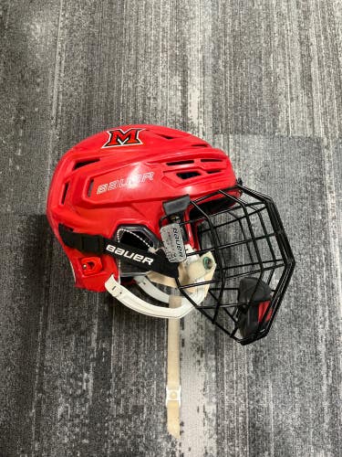 Red Small Bauer Re-Akt 150 Helmet (Used)
