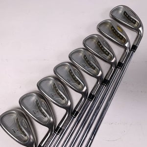 TaylorMade Rac OS 2005 Iron Set 3-PW T-Step Ultralite Stiff Steel Mens RH
