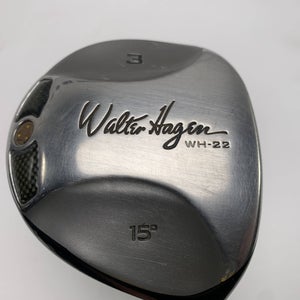 Walter Hagen WH-22 3 Fairway Wood 15* Aldila PRO-85 Stiff  Mens RH