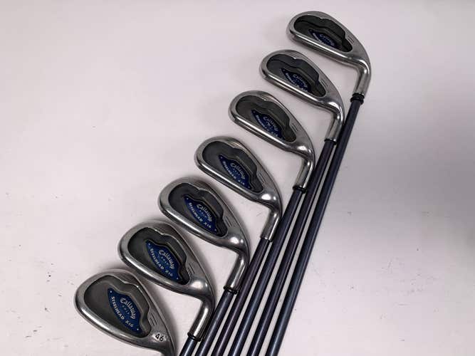 Callaway X-16 Iron Set 4-PW System CW75 Regular Graphite Mens RH