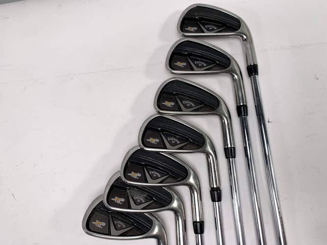 Callaway X2 Hot Iron Set 3-PW Project X Rifle 5.5 Regular Steel RH-No 7 Iron