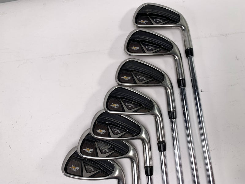 Callaway X2 Hot Iron Set 3-PW Project X Rifle 5.5 Regular Steel RH-No 7 Iron