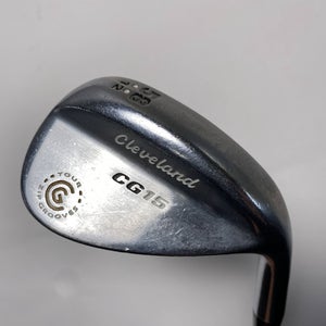 Cleveland CG15 Satin Chrome Lob Wedge LW 58* 12 Bounce Black Wedge Steel Mens RH