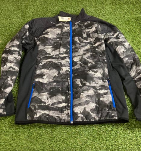 Used Gray & Black Camo Men's XL Spyder Jacket