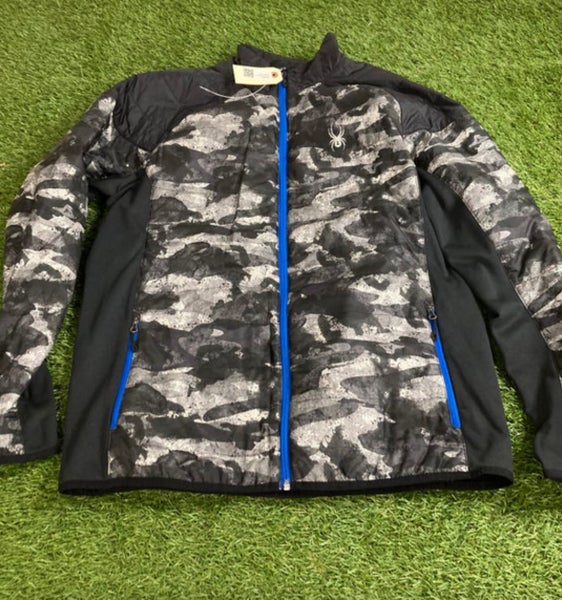 Used Gray & Black Camo Men's XL Spyder Jacket