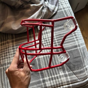 Red Football Face Mask For Helmet
