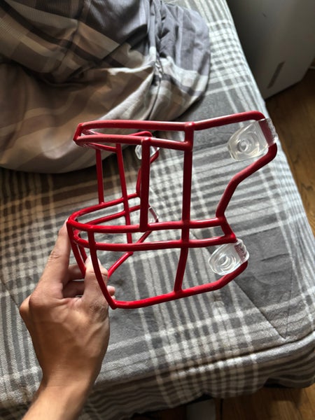 Red Football Face Mask For Helmet