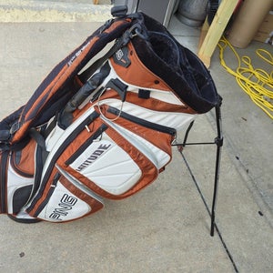 Ping Latitude 6 Divider Dual Strap Golf Stand Bag Orange/Black/White w Raincover