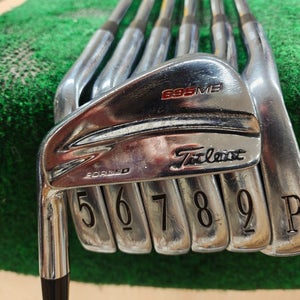 Titleist 695.MB Iron Set 4-PW Steel Shaft Stiff Flex Left Handed LH S300 Nice