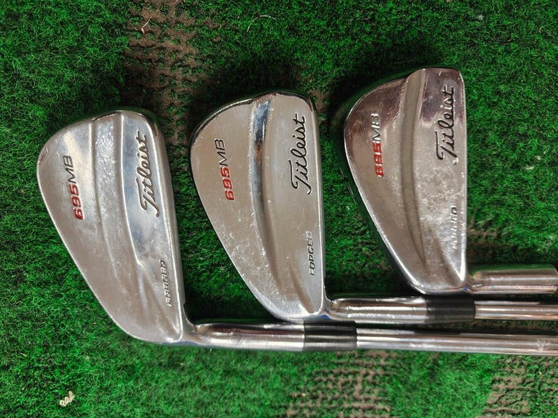 Titleist 695.MB Iron Set 4-PW Steel Shaft Stiff Flex Left Handed