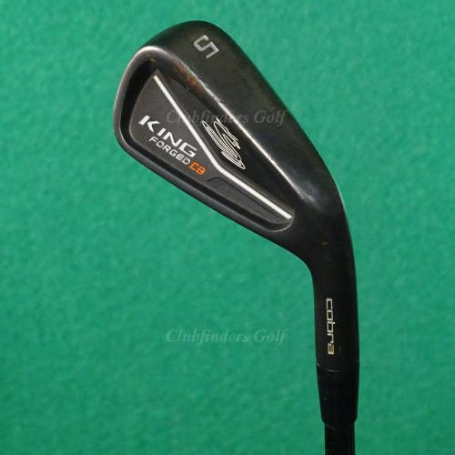 Cobra Golf King Forged CB Black Single 5 Iron KBS $-Taper 130 Black Steel XStiff